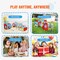 Kids Pop Up Play Tent 5-in-1 with Tunnel Basketball Hoop for Boys and Girls